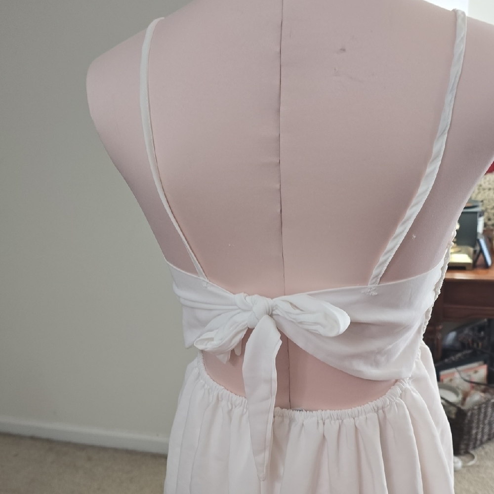 Wish Ivory Lace Mini Dress - Picture 3 of 6